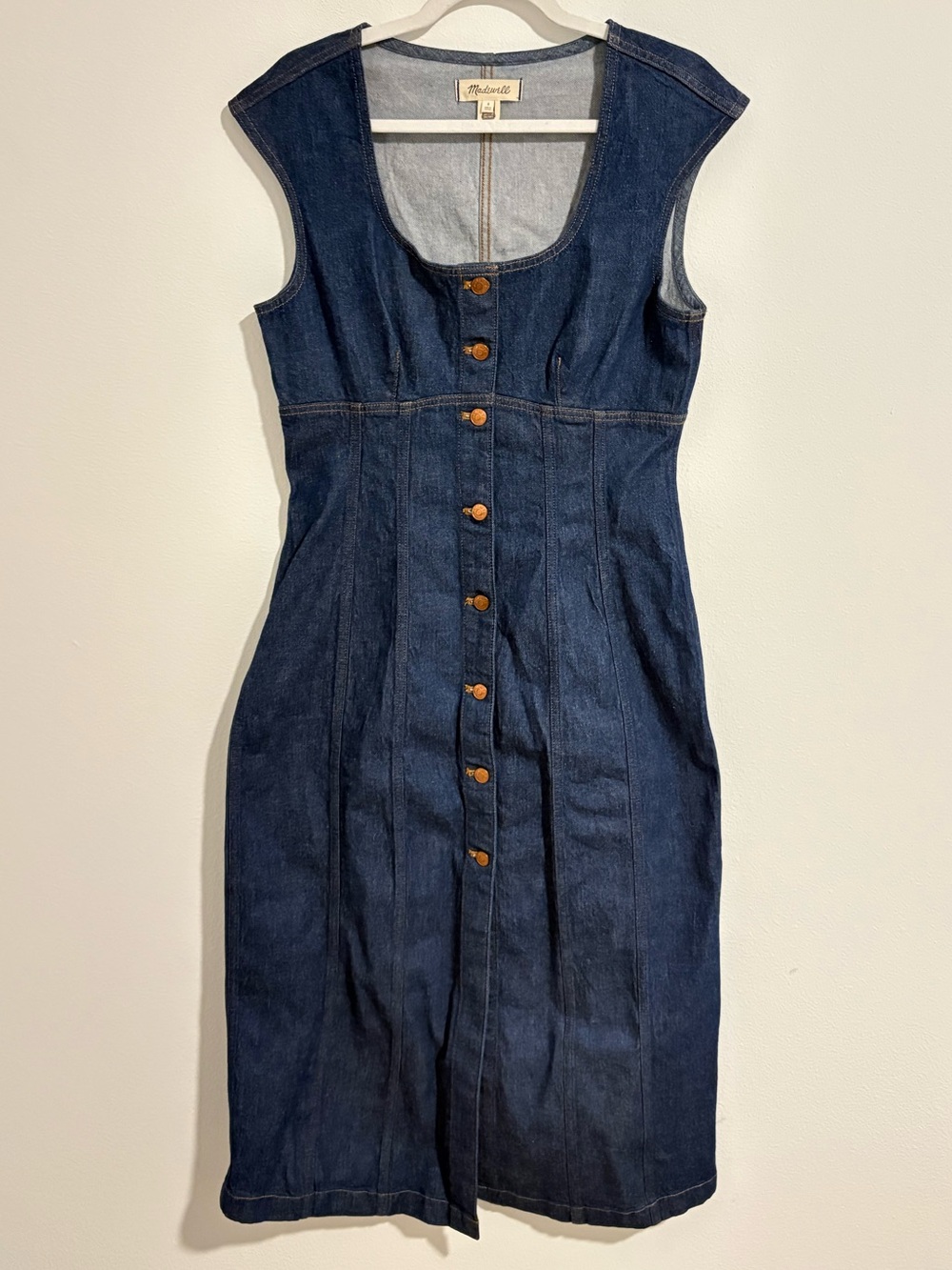 Madewell Denim Midi Dress - Picture 3 of 7